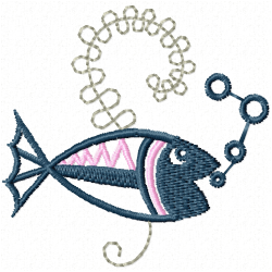 Fishes Embroidery Design 12 Fishes Embroidery Design 12